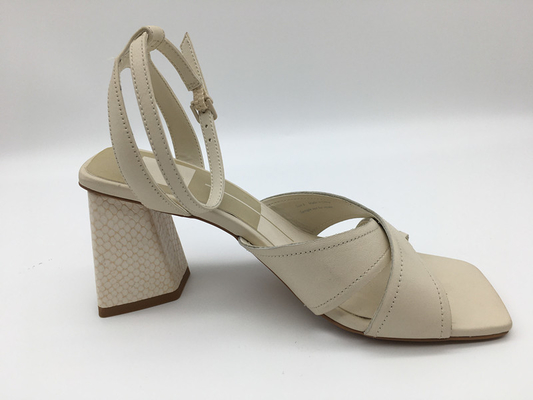 Rosa tallonato dei sandali di Nappa delle donne molli dell'unità di elaborazione/beige di cuoio/arancia