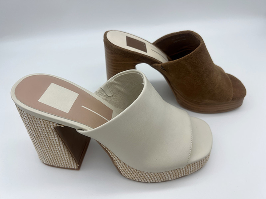 ODM di cuoio Brown Toe Heel Sandals aperto delle scarpe di vestito delle donne comode