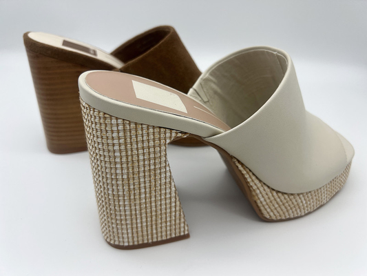ODM di cuoio Brown Toe Heel Sandals aperto delle scarpe di vestito delle donne comode