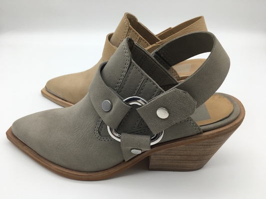L'involucro pieno molle di due Tone Womens Leather Dress Shoes ha indicato Toe Wedge Shoes