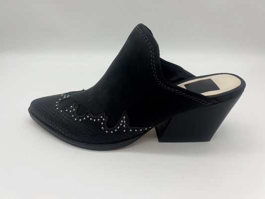 Scarpe di pelle scamosciato molli della mucca del nero chiuso frizzante di Toe Platform Womens Dress Shoes