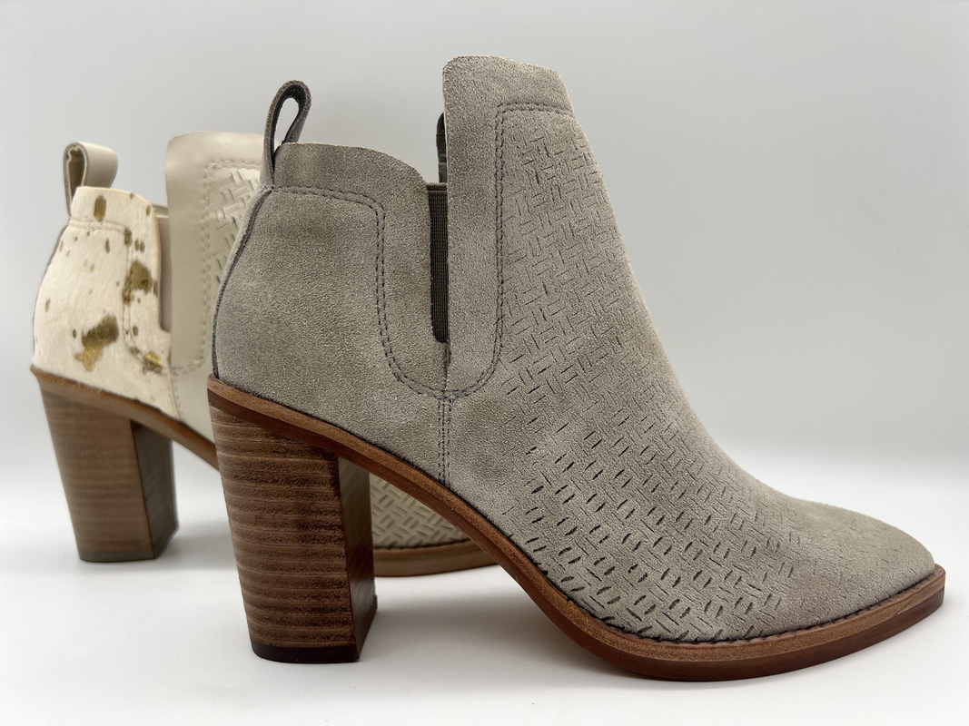 Tallone dell'ABS con il outsole di TPR, la pelle scamosciato molle della crepa e gli stivali della caviglia del vestito delle donne di cuoio dei capelli metallici