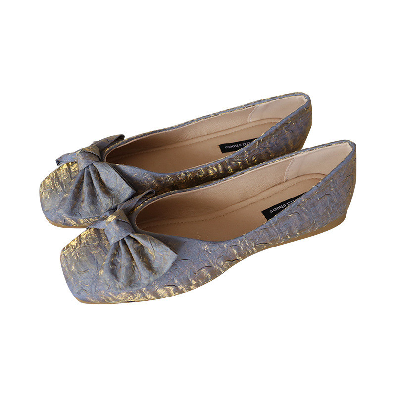 Eva Fabric Foam Ballerina Flats di gomma bianca calza Sofit sempre conforta per le donne